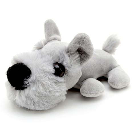 5 Inch Squeeze N Talk ¬Æ Puppy Plush Stuffed Toy Grey Schnauzer