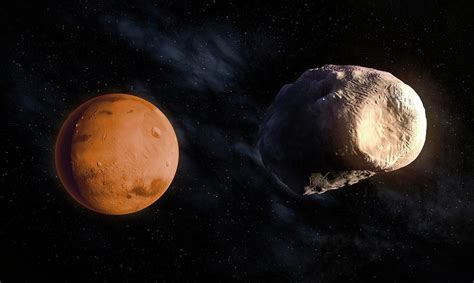 Phobos And Mars Photograph By Andrzej Wojcickiscience Photo Library