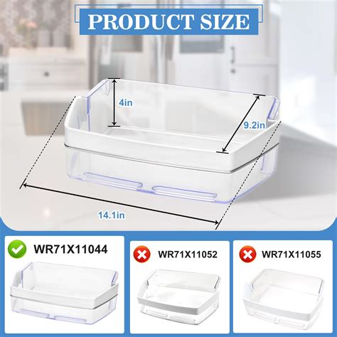 WR71X11044 Refrigerator Door Shelf Bin Compatible With GE Refrigerator