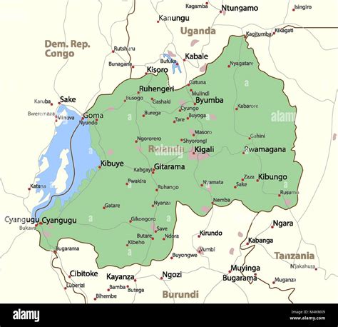 Political Map Of Rwanda Nations Online Project, 52% OFF