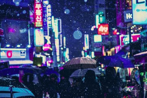 Cyberpunk Seoul South Korea Neon Nights Photography Vaporwave Neo