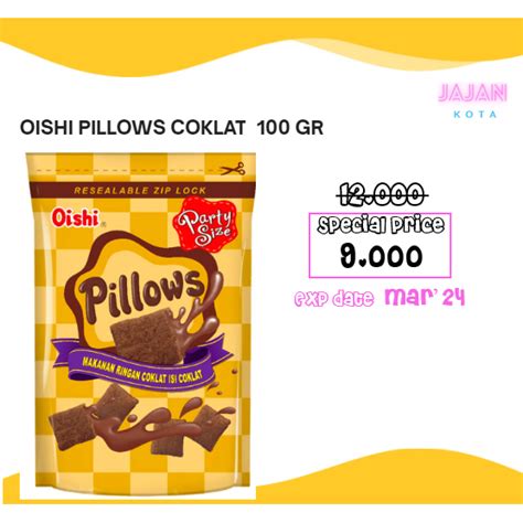 Jual OISHI PILLOWS COKLAT 100 GRAM Shopee Indonesia