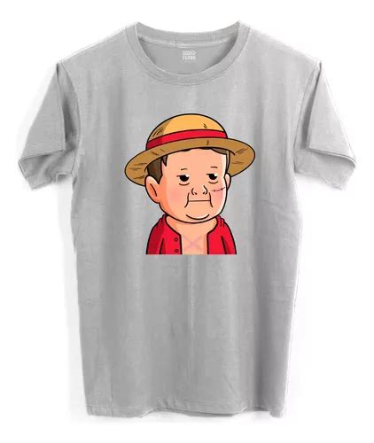 Playera Jaspe Hombre Luffy Hasbulla One Piece Anime Cuotas Sin