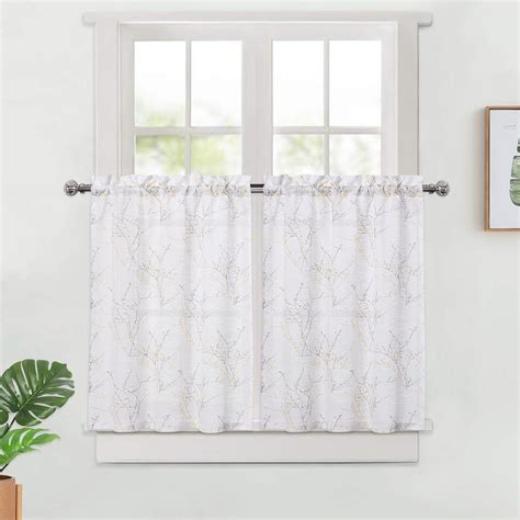 Haperlare 26 W X 24 L Tree Branch Cafe Curtains Farmhouse Linen