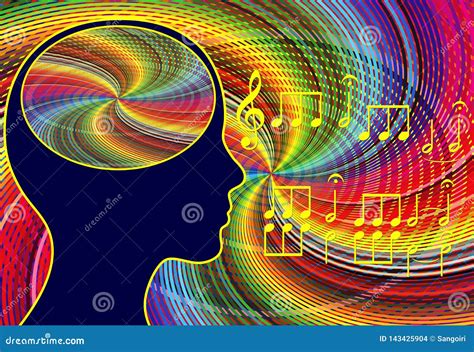 Music Activates The Brain Stock Photography | CartoonDealer.com #143425904