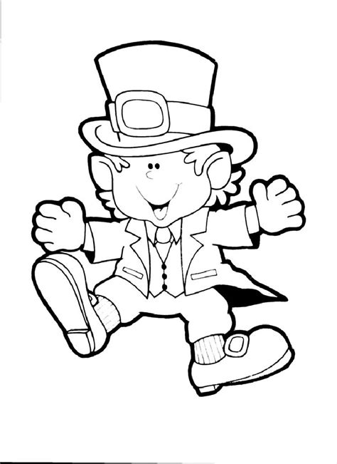 Free Printable Leprechaun Coloring Page