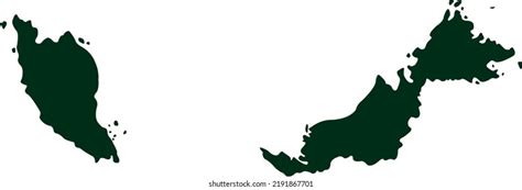 Vector Illustration Malaysia Map Stock Vector (Royalty Free) 2191867701 | Shutterstock