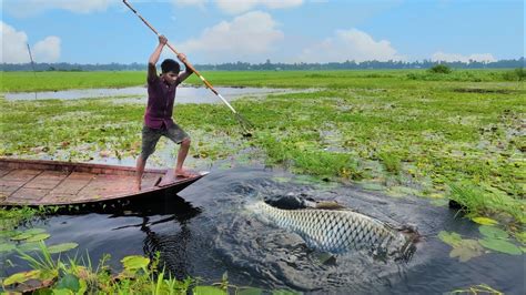 😲best Boat Fishing Video ️unbelievable Bamboo Crossbow Fishing