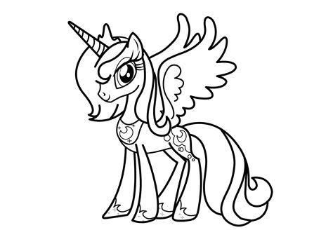 coloring page   pony alicorn coloring page native coloring