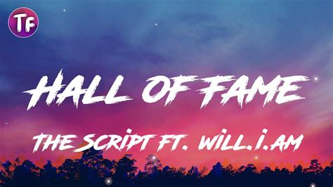 The Script Hall Of Fame Lyrics YouTube