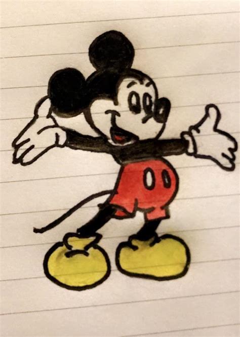 Mickey Mouse doodle : r/mickeymouse