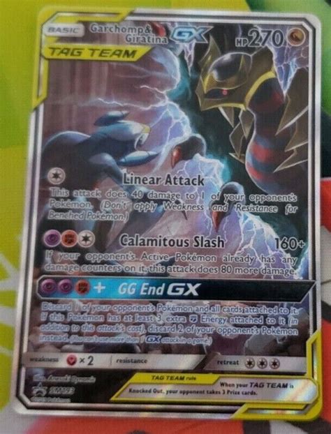 Mavin Pokemon PROMO Garchomp And Giratina GX SM193 ULTRA RARE Full