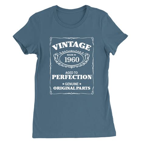 Aged To Perfection 1960 Womens T Shirt 60th Birthday 60 Years Old T