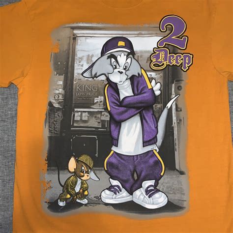 Vintage Ruba Tom And Jerry Shirt 2 Deep Hip Hop Gan Gem