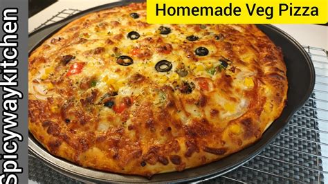 Veg Pizza Recipe Veggie Pizza Recipe Domino S Style Veg Pizza