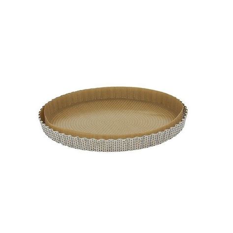 Moule Tarte Cannel Inox Fond Amovible Feuille Cuisson De Buyer