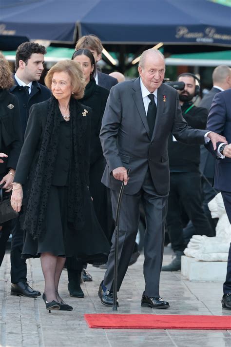 King Juan Carlos And Queen Sofia Attend Funeral Of King Constantine Ii