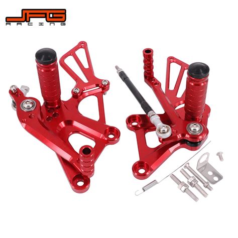 Motorcycle Cnc Adjustable Foot Pegs Pedals Rest Rearset Footpegs For