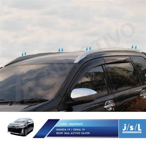 Jual Roof Rail Avanza Xenia Veloz Model Activo Silver Shopee