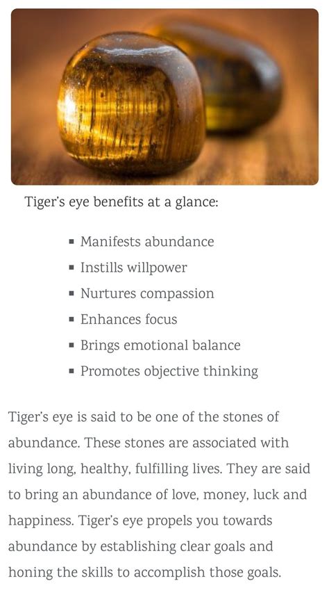 Tiger S Eye Stone Energy Benefits Crystal Healing Chart Tiger Eye