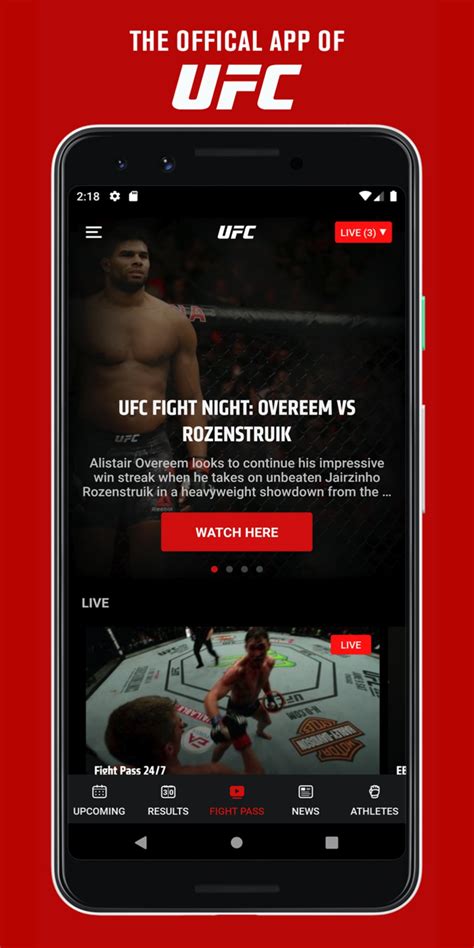 Ufctv And Ufc Fight Pass Apk Para Android Download