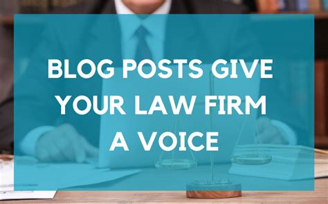 How Can Law Firms Leverage Blog Posts