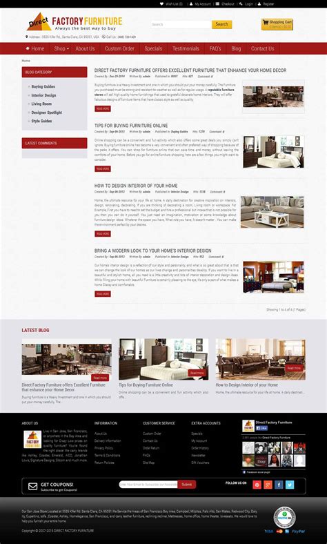 Direct Factory furniture | Website Design, Development and Digital ...