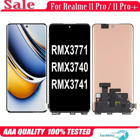 AMOLED For Realme 11 Pro Plus RMX3771 RMX3740 RMX3741 LCD Display Touch