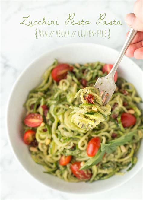 Zucchini Pesto Pasta Raw Vegan Gluten Free Will Cook For Friends