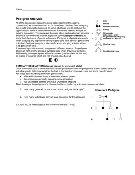 Pedigree Analysis