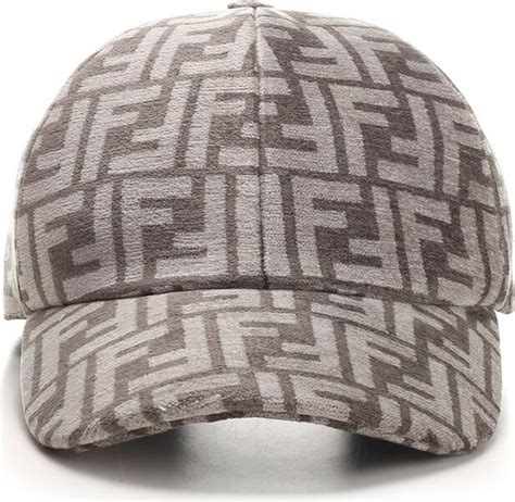 Fendi Monogram Jacquard Baseball Cap Shopstyle Hats