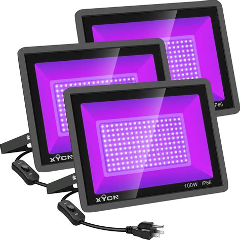 Snapklik Xycn Pack W Led Black Light Blacklight Flood Light