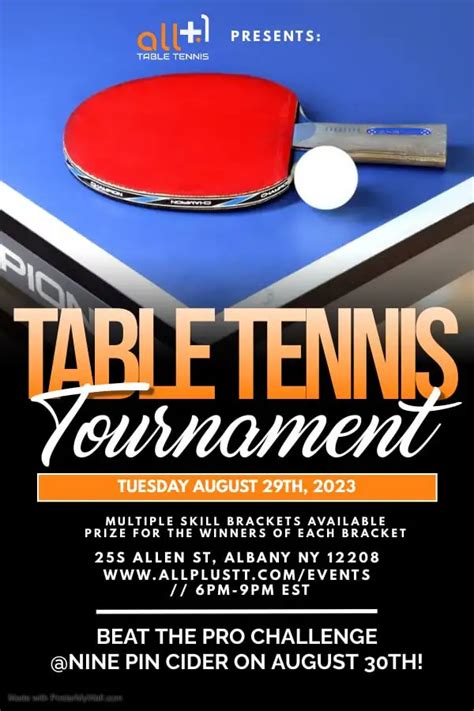 Table Tennis Tournament Nine Pin 8 30 Sh Itjust Works