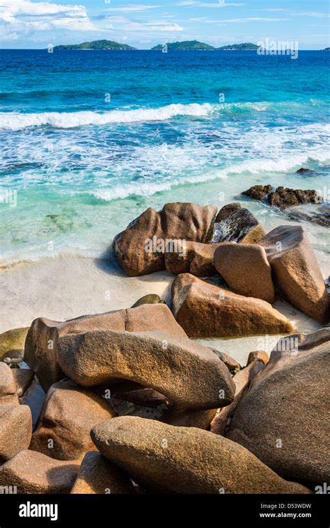 Anse Patates Beach La Digue Island Seychelles Stock Photo Alamy