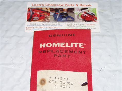 Nos Homelite 410 Dm 40 Chainsaw And Cut Off Saw Fast Idle Set Screw 82373