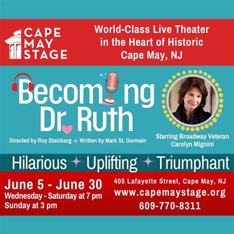 Only One Month Until The Premiere Of Becoming Dr Ruth Featuring The