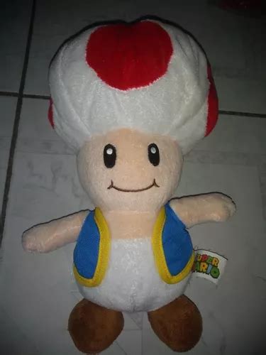 Plush Super Mario Bros Original Nintendo 30 Cm Toad Honguito MercadoLibre