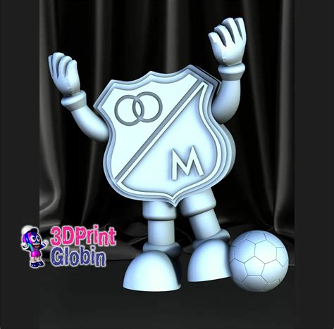 Archivo Stl Escudo Mascota Millonarios 🇨🇴 ・diseño De Impresora 3d Para Descargar・cults