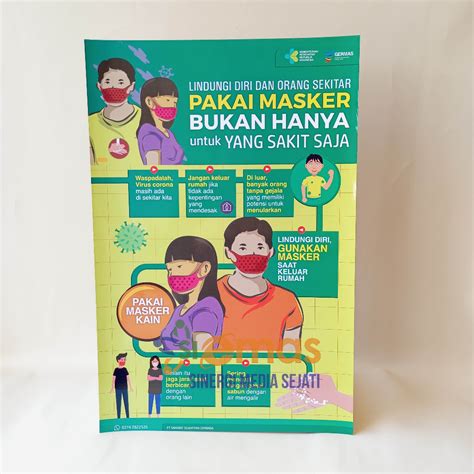 Jual Poster Pakai Masker Bukan Untuk Yang Sakit Saja Poster Lindungi