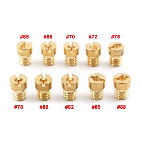 10pcs Haupt Düsen Jets Vergaser für PWK Keihin OKO CVK NSR KSR Carb Set