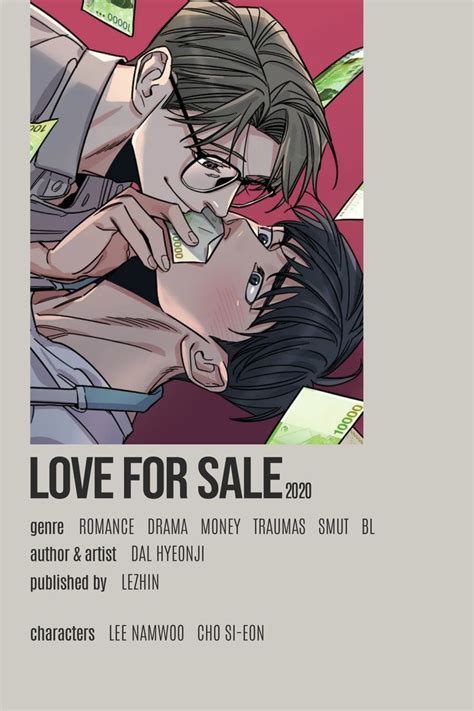 Love For Sale Minimalist Poster Mangá Romance Fantasias De Anime