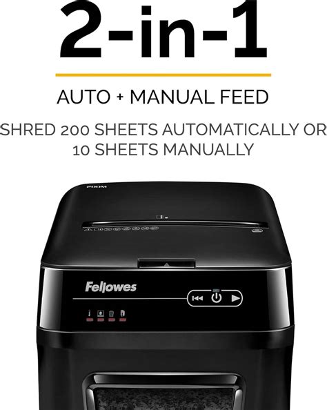 Fellowes Automax M Micro Cut Shredder Sheet Automatic P Din