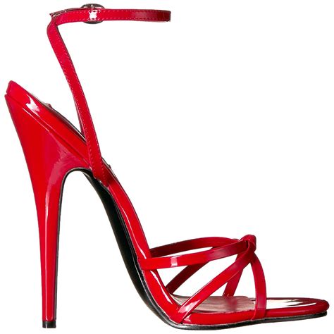 Vermelho 15 Cm DOMINA 108 Sapatos Fetiche Salto Agulha