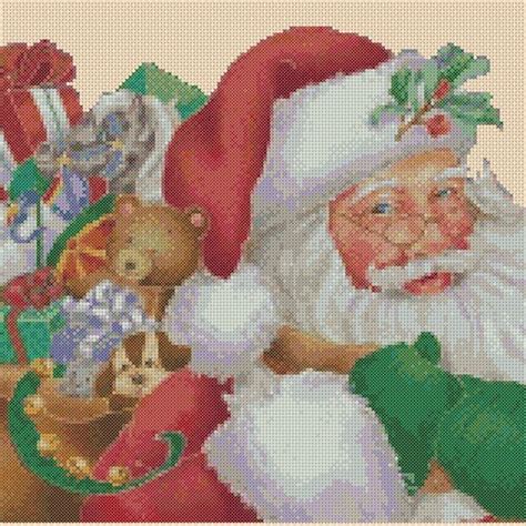 Cross Stitch Chart Christmas Santa Claus Father Christmas 8 Etsy