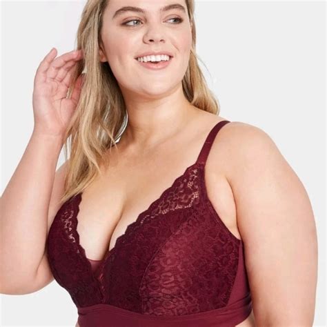 Auden Intimates Sleepwear Nwt Plus Size Lace Bralette Audenberry