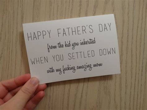 Step Dad Funny Fathers Day Card By Rosequinncards On Etsy 275 Step