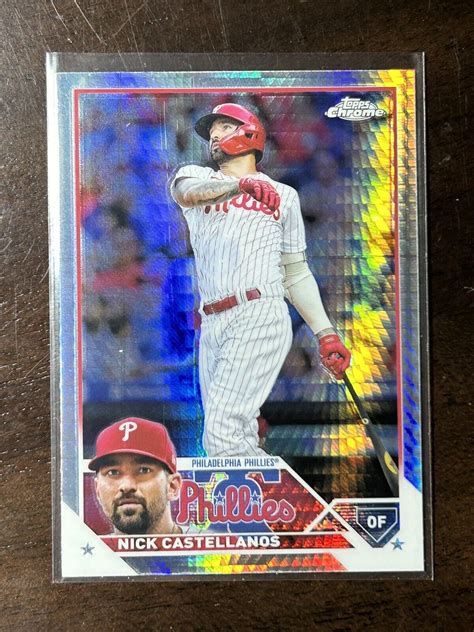 Topps Chrome Nick Castellanos Prizm Refractor Philadelphia