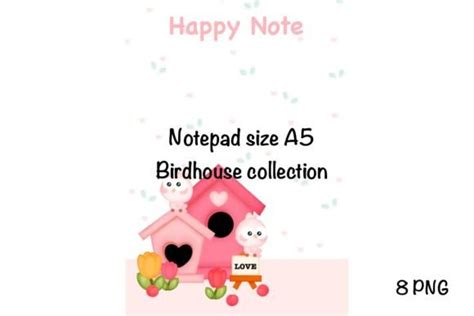 Birdhouse Notepad Size A5 Graphic By SPsweet Creative Fabrica