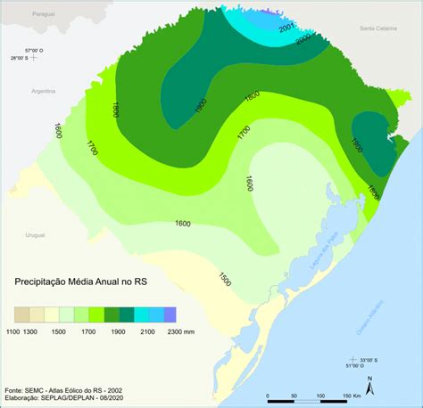 Clima temperatura e precipitação Atlas Socioeconômico do Rio Grande