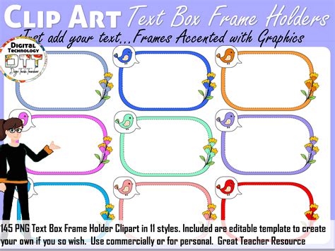 Text Box Frame Clipart 1, Notepad Clipart, Cartoon Vector Clipart ...